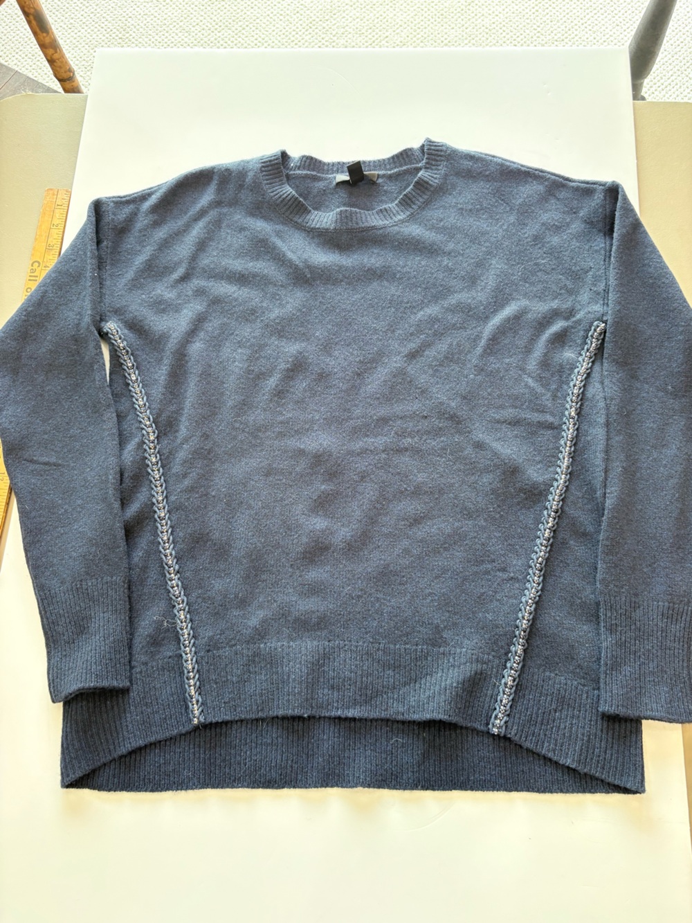 J. Crew women’s  Wool Crewneck Sweater in Navy F57